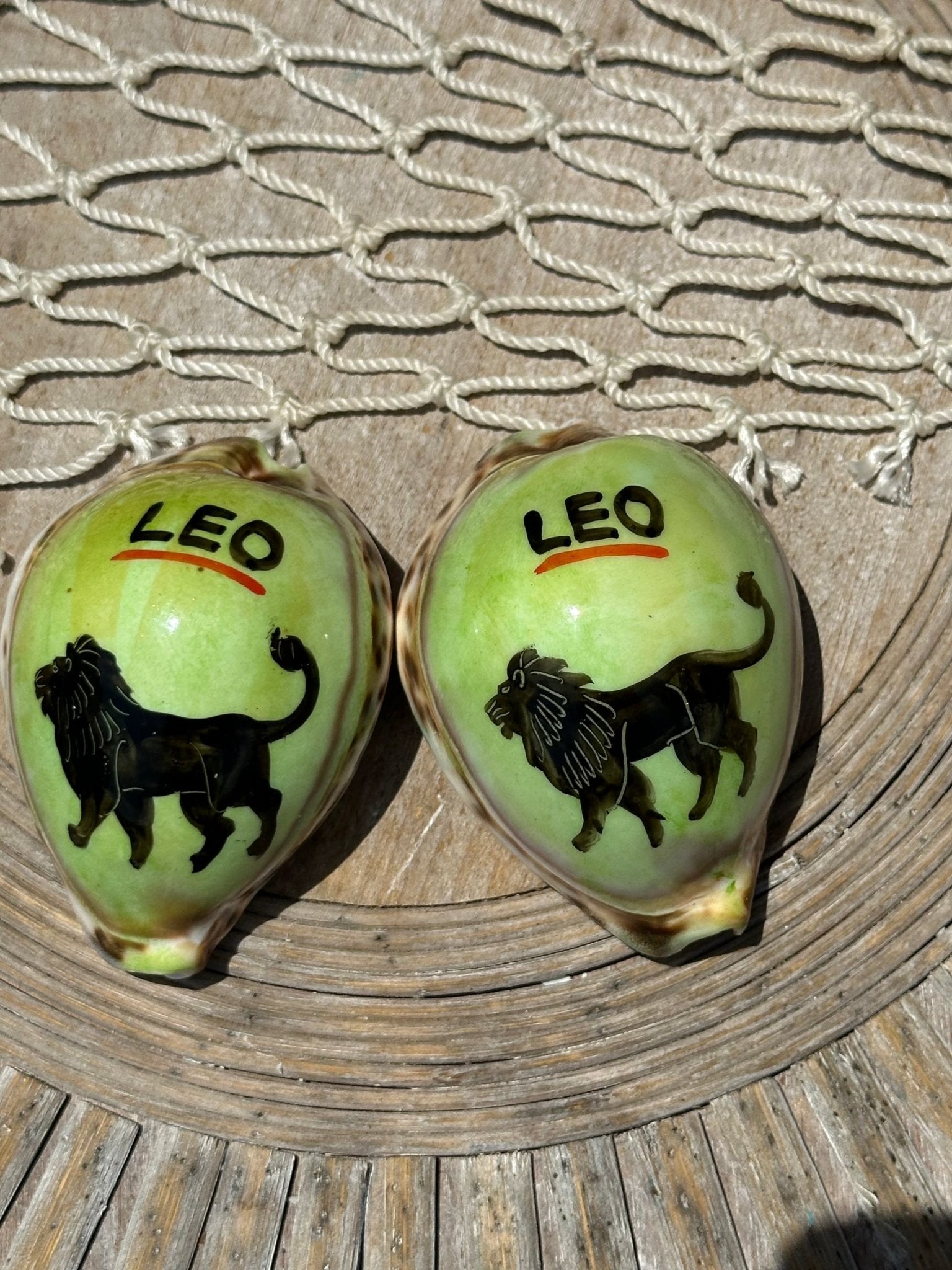 Painted Zodiac Sign Cowrie Shell La Vie Bien Painted Zodiac Sign Cowrie Shell