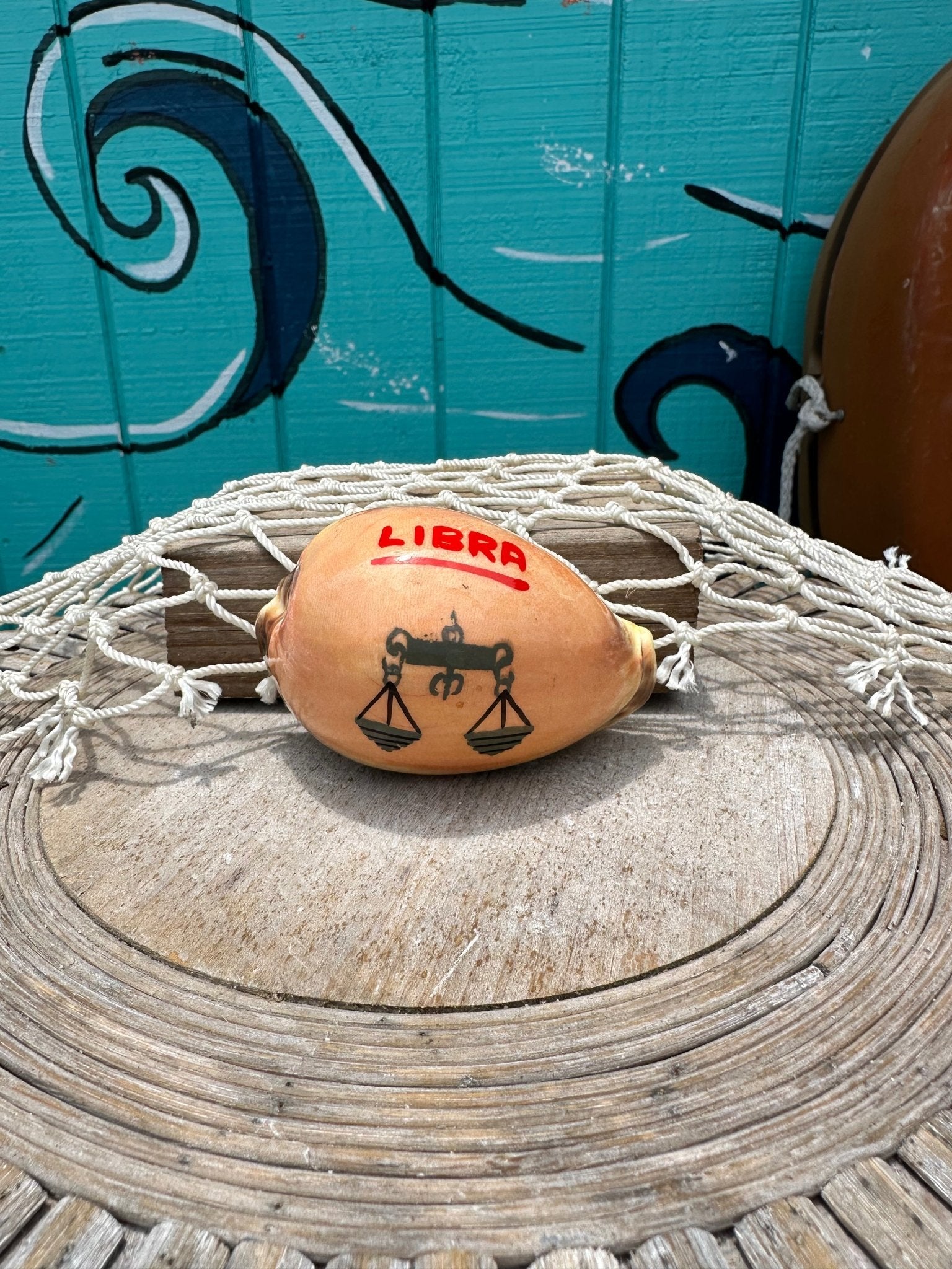 Painted Zodiac Sign Cowrie Shell La Vie Bien Painted Zodiac Sign Cowrie Shell