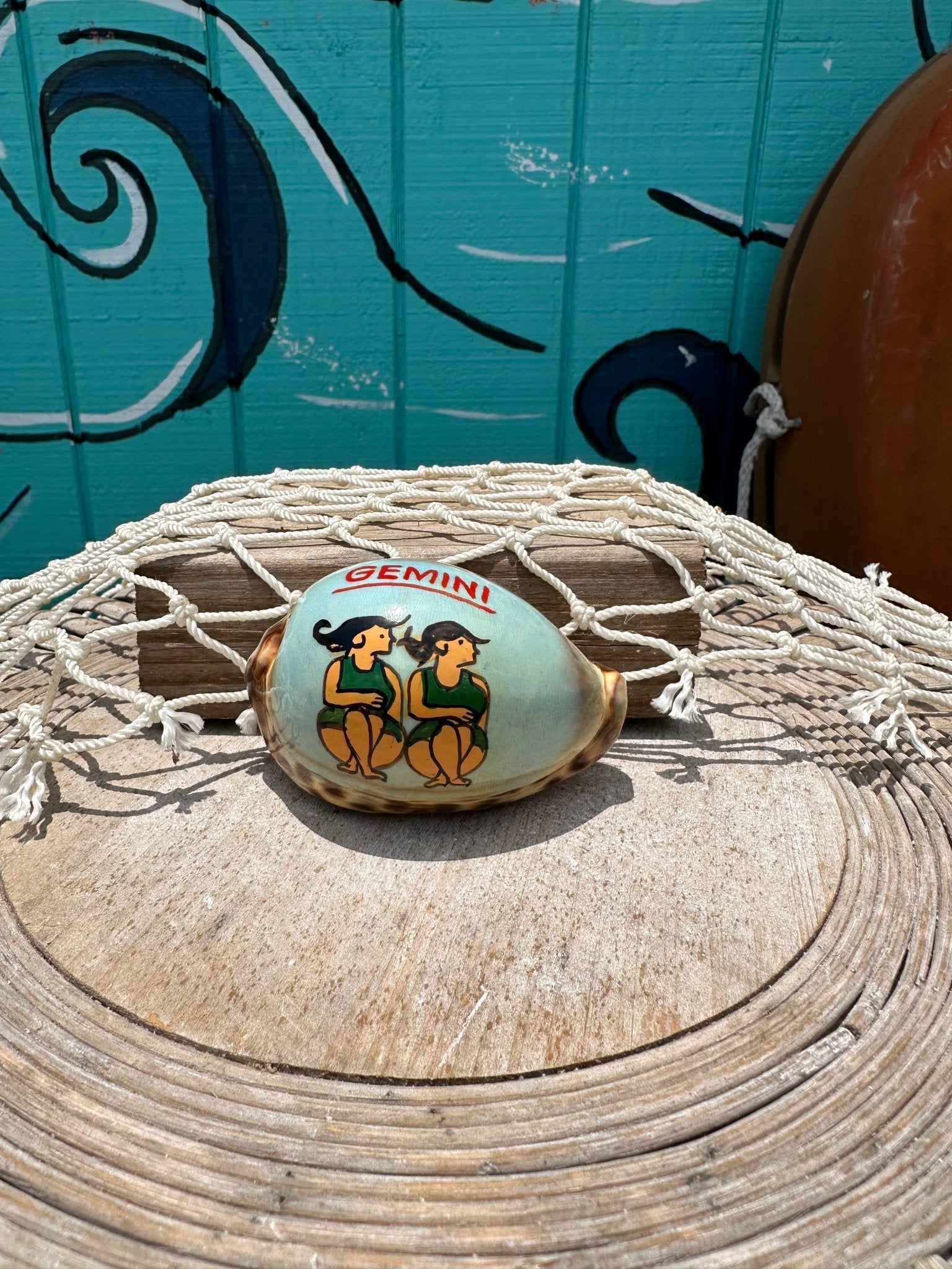 Painted Zodiac Sign Cowrie Shell La Vie Bien Painted Zodiac Sign Cowrie Shell