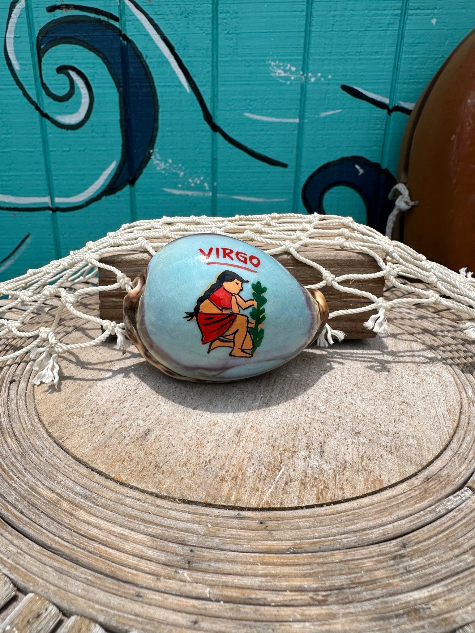 Painted Zodiac Sign Cowrie Shell La Vie Bien Painted Zodiac Sign Cowrie Shell