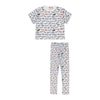 Paises Leggings Set for Kids | Vibrant Multicultural Print