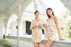 Pajama Short Jane Jacobean Cream Apparel La Vie Bien Pajama Short Jane Jacobean Cream