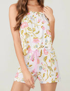 Pajama Short Jane Jacobean Cream Apparel La Vie Bien Pajama Short Jane Jacobean Cream