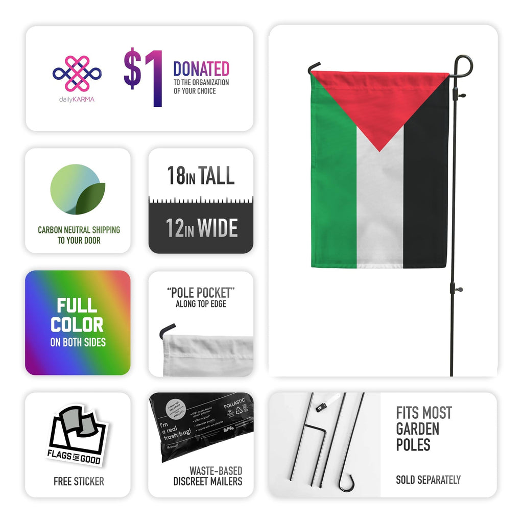 Palestine Garden Flag Garden Flag La Vie Bien Palestine Garden Flag