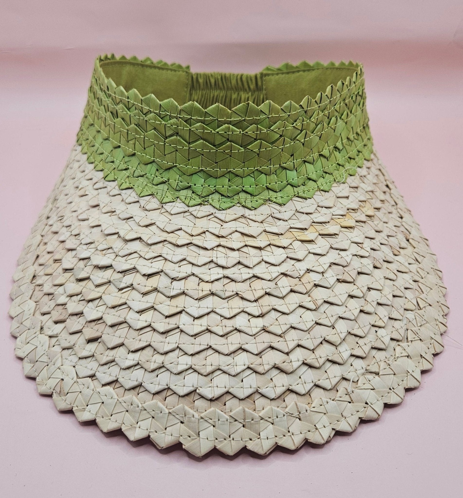 Palm Leaf Visor – Colorful Summer Straw Hat with Elastic Band | Lightweight Sun Protection Hats La Vie Bien Palm Leaf Visor – Colorful Summer Straw Hat with Elastic Band | Lightweight Sun Protection