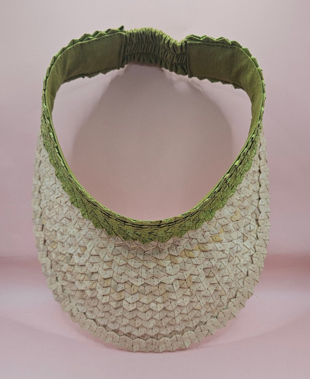 Palm Leaf Visor – Colorful Summer Straw Hat with Elastic Band | Lightweight Sun Protection Hats La Vie Bien Palm Leaf Visor – Colorful Summer Straw Hat with Elastic Band | Lightweight Sun Protection