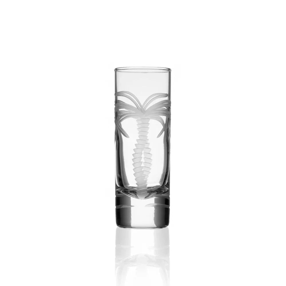 Palm Tree Etched Glassware Kitchen Accessories La Vie Bien Palm Tree Etched Glassware