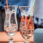 Palm Tree Etched Glassware Kitchen Accessories La Vie Bien Palm Tree Etched Glassware