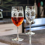 Palm Tree Etched Glassware Kitchen Accessories La Vie Bien Palm Tree Etched Glassware