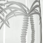 Palm Tree Etched Glassware Kitchen Accessories La Vie Bien Palm Tree Etched Glassware