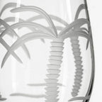 Palm Tree Etched Glassware Kitchen Accessories La Vie Bien Palm Tree Etched Glassware