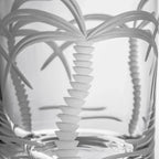 Palm Tree Etched Glassware Kitchen Accessories La Vie Bien Palm Tree Etched Glassware