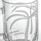 Palm Tree Etched Glassware Kitchen Accessories La Vie Bien Palm Tree Etched Glassware