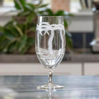 Palm Tree Etched Glassware Kitchen Accessories La Vie Bien Palm Tree Etched Glassware