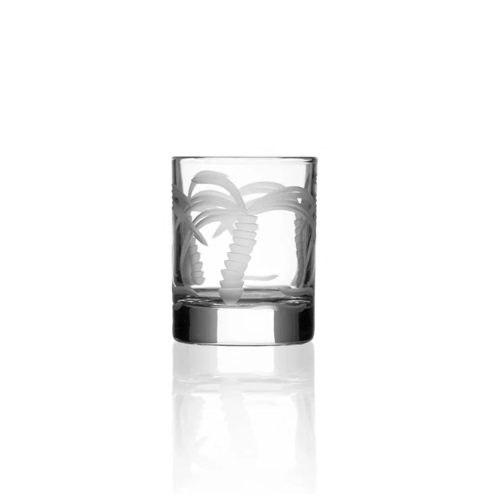 Palm Tree Etched Glassware Kitchen Accessories La Vie Bien Palm Tree Etched Glassware