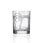 Palm Tree Etched Glassware Kitchen Accessories La Vie Bien Palm Tree Etched Glassware
