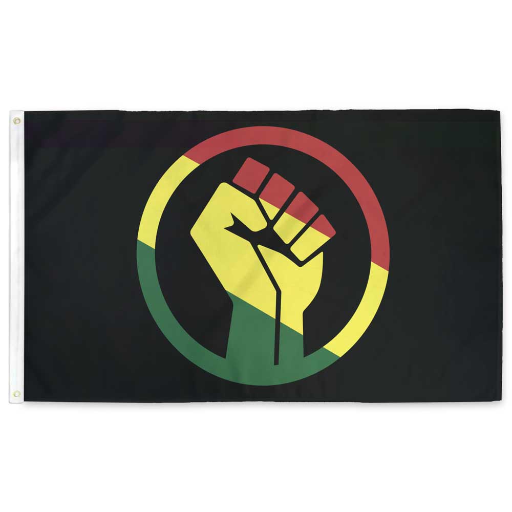 Pan African Fist Flag Flag La Vie Bien Pan African Fist Flag