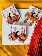 Pan de Muerto Altar earrings Earrings La Vie Bien Pan de Muerto Altar earrings