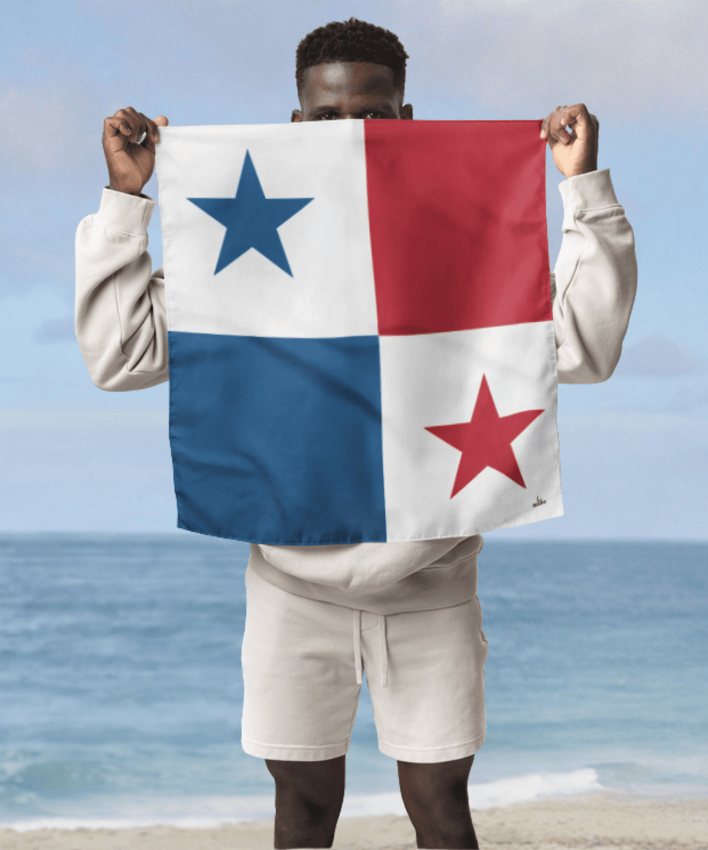 Panama Flag Bandana All-Over Print Bandana La Vie Bien Panama Flag Bandana