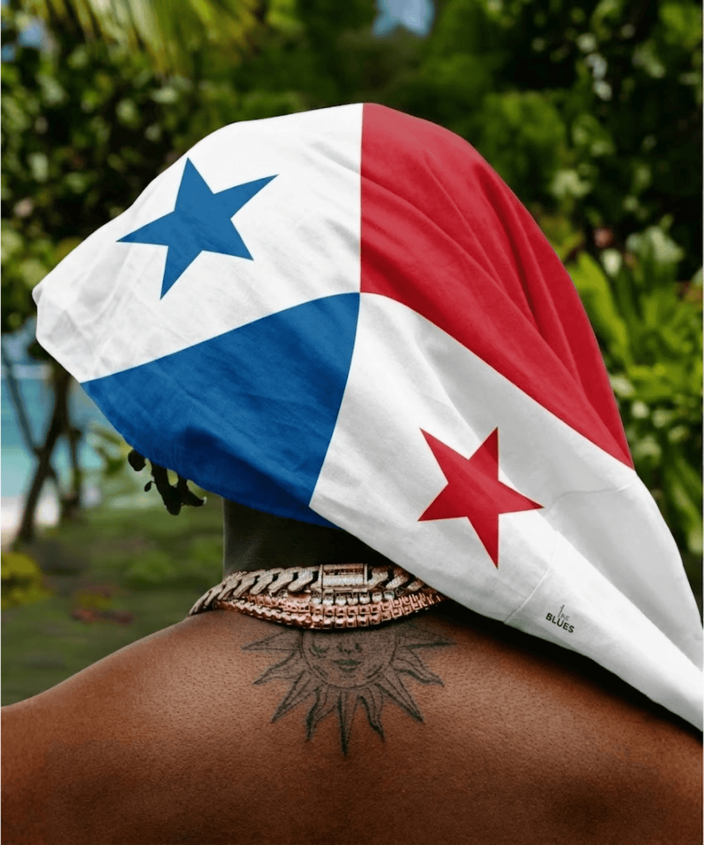 Panama Flag Bandana All-Over Print Bandana La Vie Bien Panama Flag Bandana