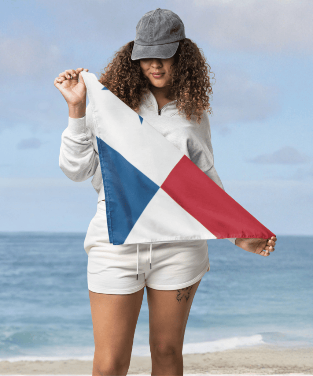 Panama Flag Bandana All-Over Print Bandana La Vie Bien Panama Flag Bandana