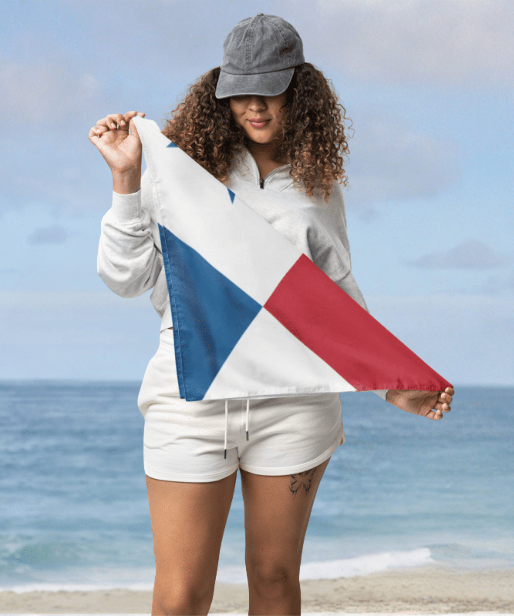 Panama Flag Bandana All-Over Print Bandana La Vie Bien Panama Flag Bandana