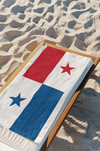 Panama Flag Beach Towel Beach Towel (Generic Brand) La Vie Bien Panama Flag Beach Towel