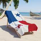 Panama Flag Beach Towel Beach Towel (Generic Brand) La Vie Bien Panama Flag Beach Towel