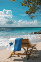 Panama Flag Beach Towel Beach Towel (Generic Brand) La Vie Bien Panama Flag Beach Towel