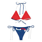 Panama Flag String Bikini All - Over Print Recycled String Bikini La Vie Bien Panama Flag String Bikini