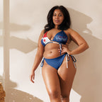 Panama Flag String Bikini All - Over Print Recycled String Bikini La Vie Bien Panama Flag String Bikini