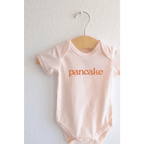 Pancake Organic Cotton Baby Bodysuit by Polished Prints