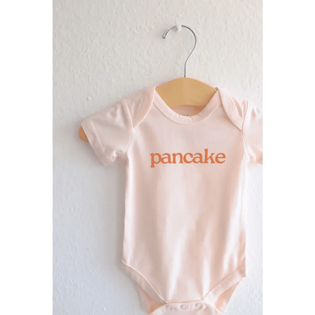 Pancake Organic Cotton Baby Bodysuit by Polished Prints