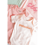 Pancake Organic Cotton Baby Bodysuit by Polished Prints