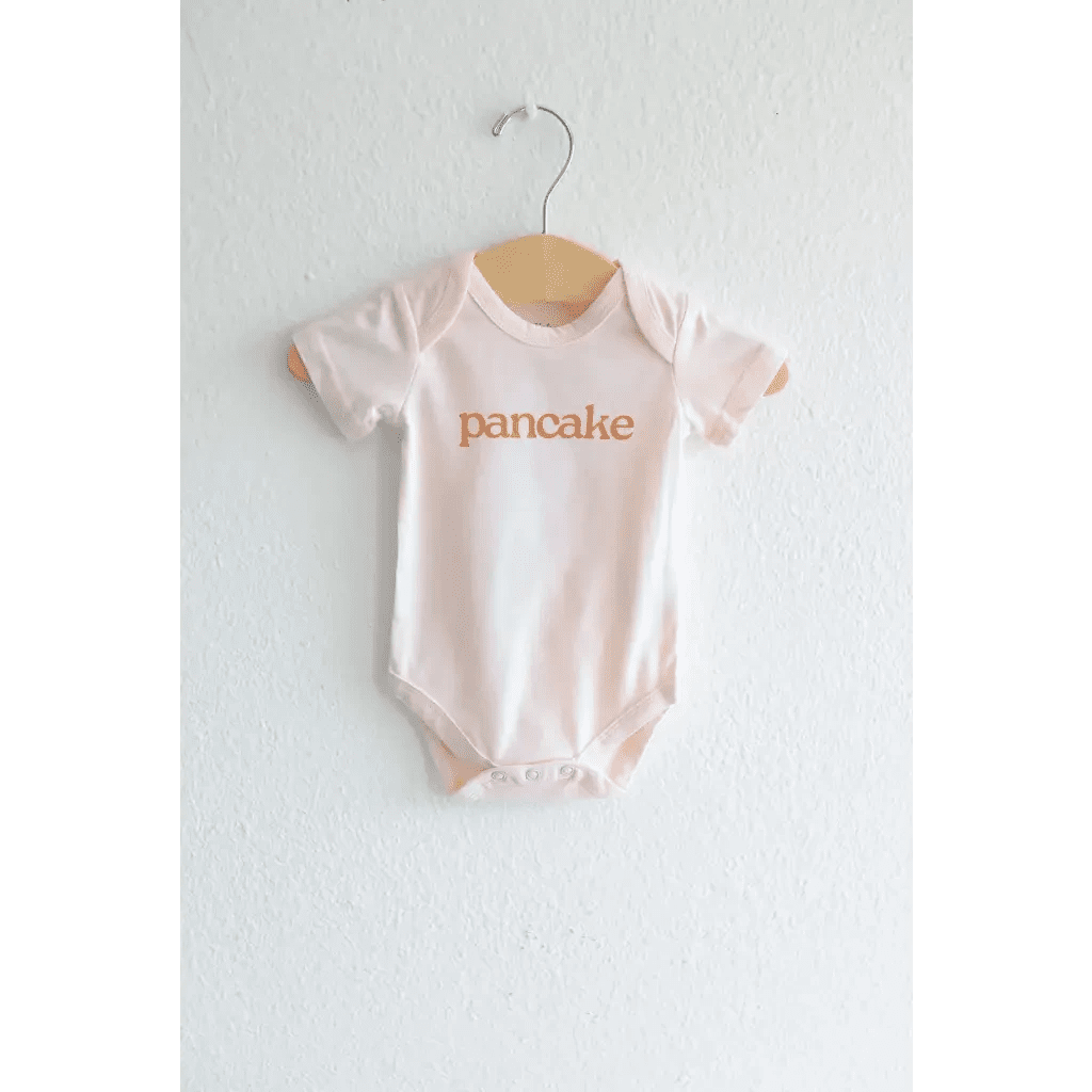 Pancake Organic Cotton Baby Bodysuit by Polished Prints
