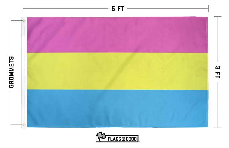 Pansexual (Pan) Pride Flag Flag La Vie Bien Pansexual (Pan) Pride Flag