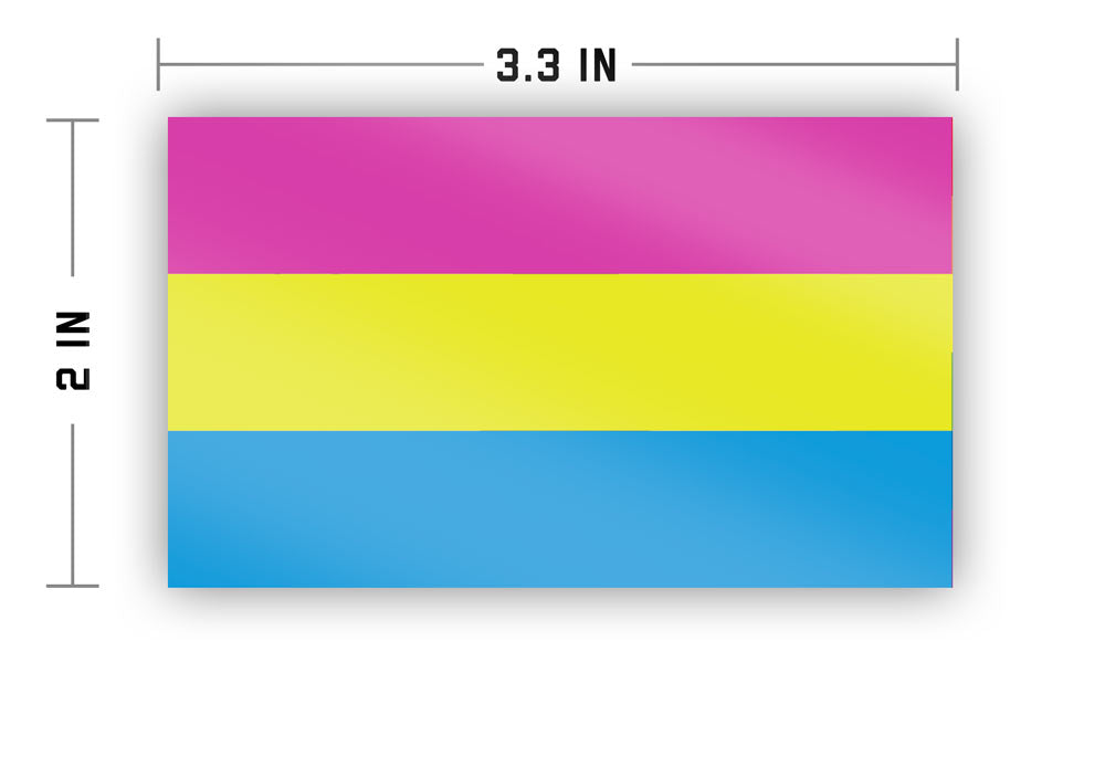 Pansexual Pride Flag Sticker Sticker La Vie Bien Pansexual Pride Flag Sticker