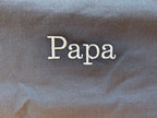 Papa (Dad) embroidered Organic cotton apron, gift for Dad's birthday or Father's Day Apron La Vie Bien Papa (Dad) embroidered Organic cotton apron, gift for Dad's birthday or Father's Day