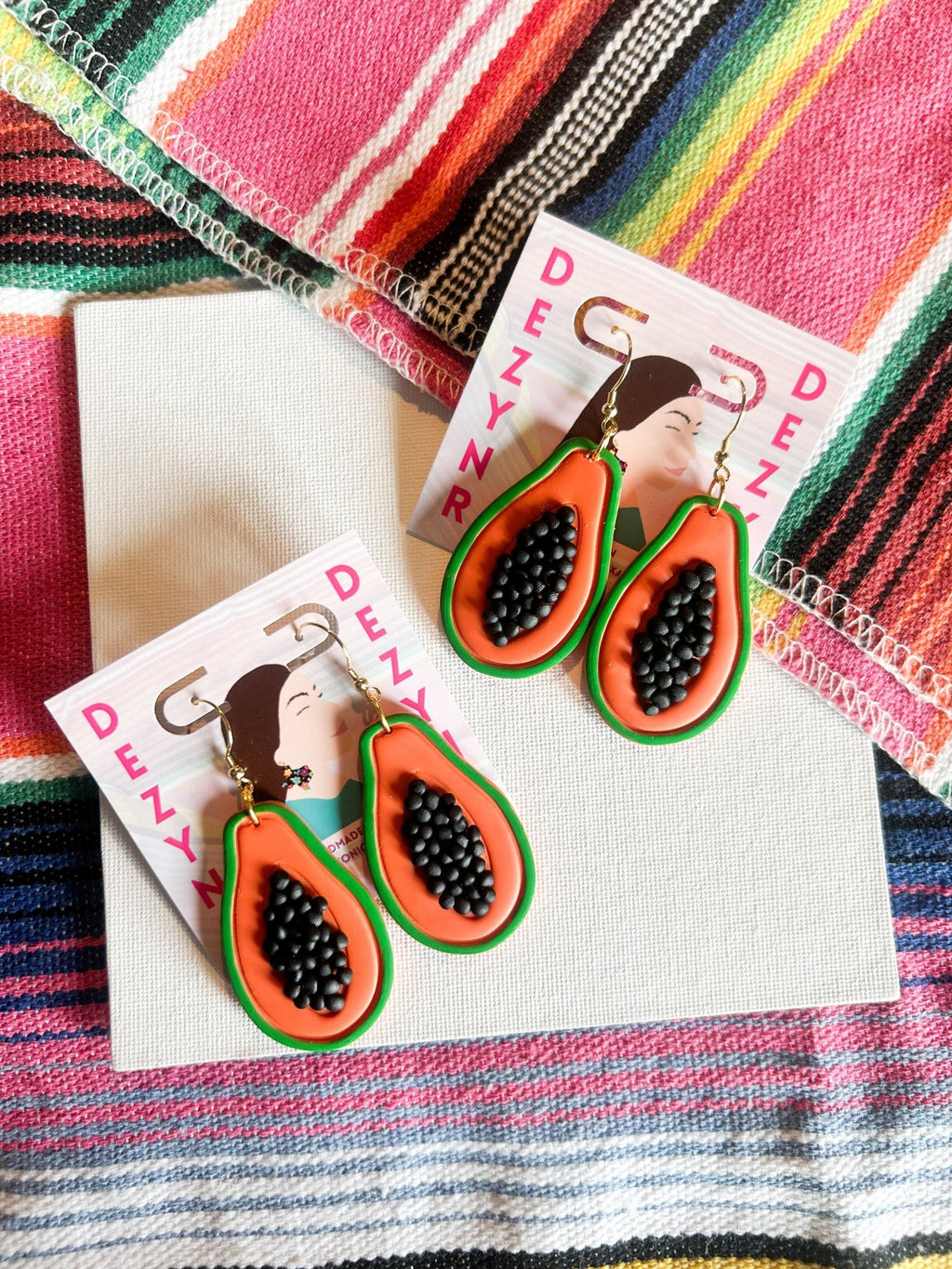 Papaya Earrings Earrings La Vie Bien Papaya Earrings