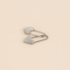 Paperclip Heart Huggie Hoop Charms La Vie Bien Paperclip Heart Huggie Hoop Charms