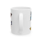 Papillons Butterfly Ceramic Mug — Vintage French-Inspired 11oz & 15oz Coffee Cup Mug La Vie Bien Papillons Butterfly Ceramic Mug — Vintage French-Inspired 11oz & 15oz Coffee Cup