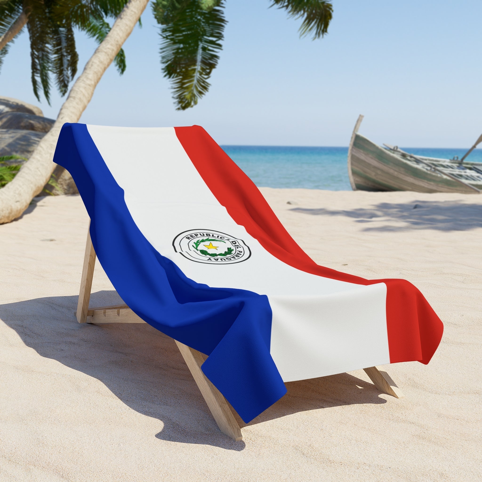 Paraguay Flag Beach Towel | Quality & Long Lasting - 2 Sizes | Paraguayan Pride | Gift for Guaranis Home Decor La Vie Bien Paraguay Flag Beach Towel | Quality & Long Lasting - 2 Sizes | Paraguayan Pride | Gift for Guaranis