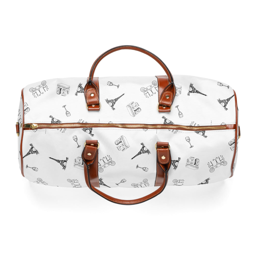 Paris landmarks Travel Duffle for French travel, Water resistant Weekend Bag Bags La Vie Bien Paris landmarks Travel Duffle for French travel, Water resistant Weekend Bag
