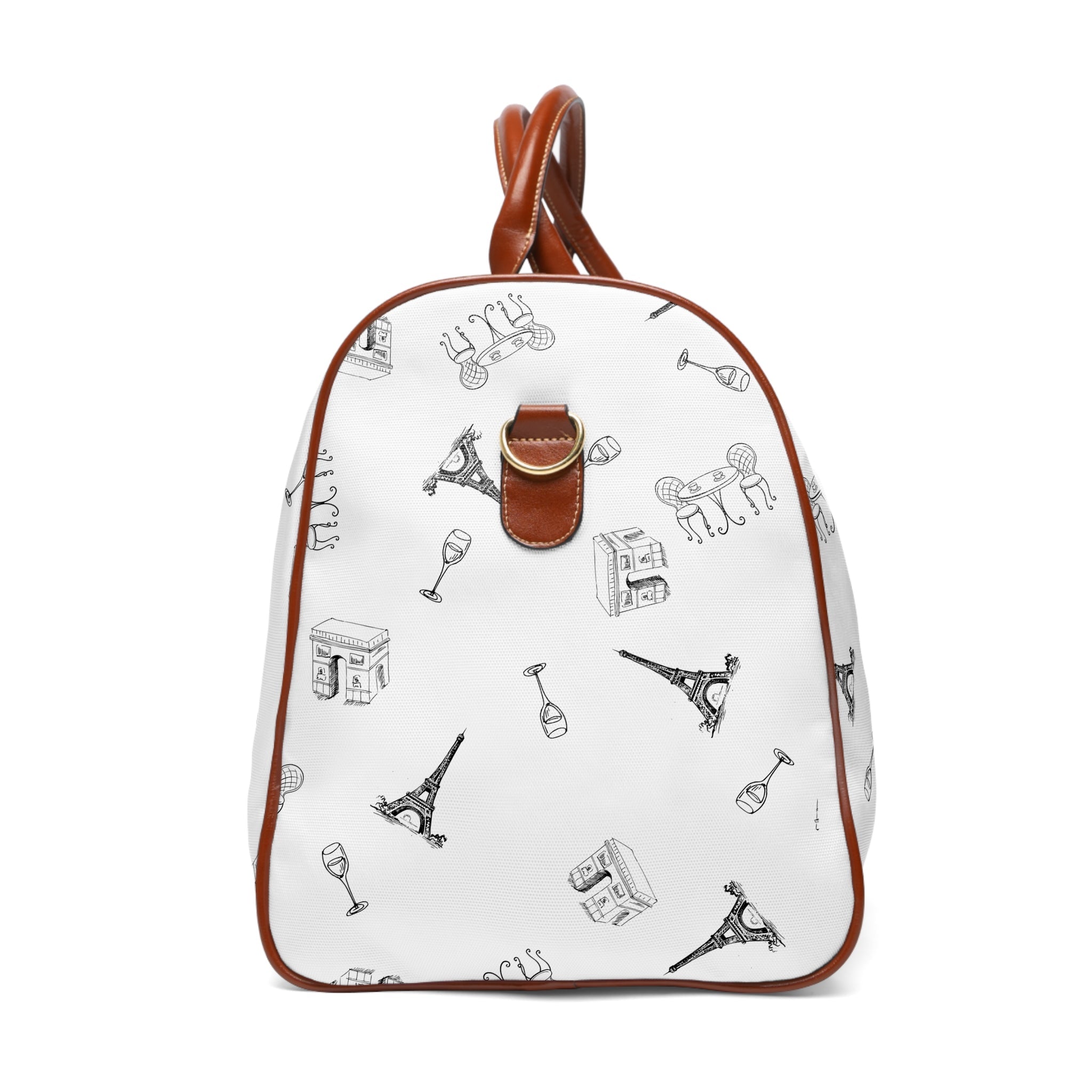 Paris landmarks Travel Duffle for French travel, Water resistant Weekend Bag Bags La Vie Bien Paris landmarks Travel Duffle for French travel, Water resistant Weekend Bag