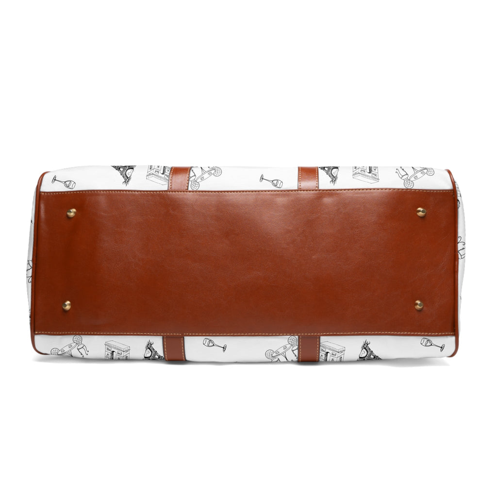 Paris landmarks Travel Duffle for French travel, Water resistant Weekend Bag Bags La Vie Bien Paris landmarks Travel Duffle for French travel, Water resistant Weekend Bag