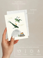 Party Frogs - Seeded Birthday Card by Ash & Rose