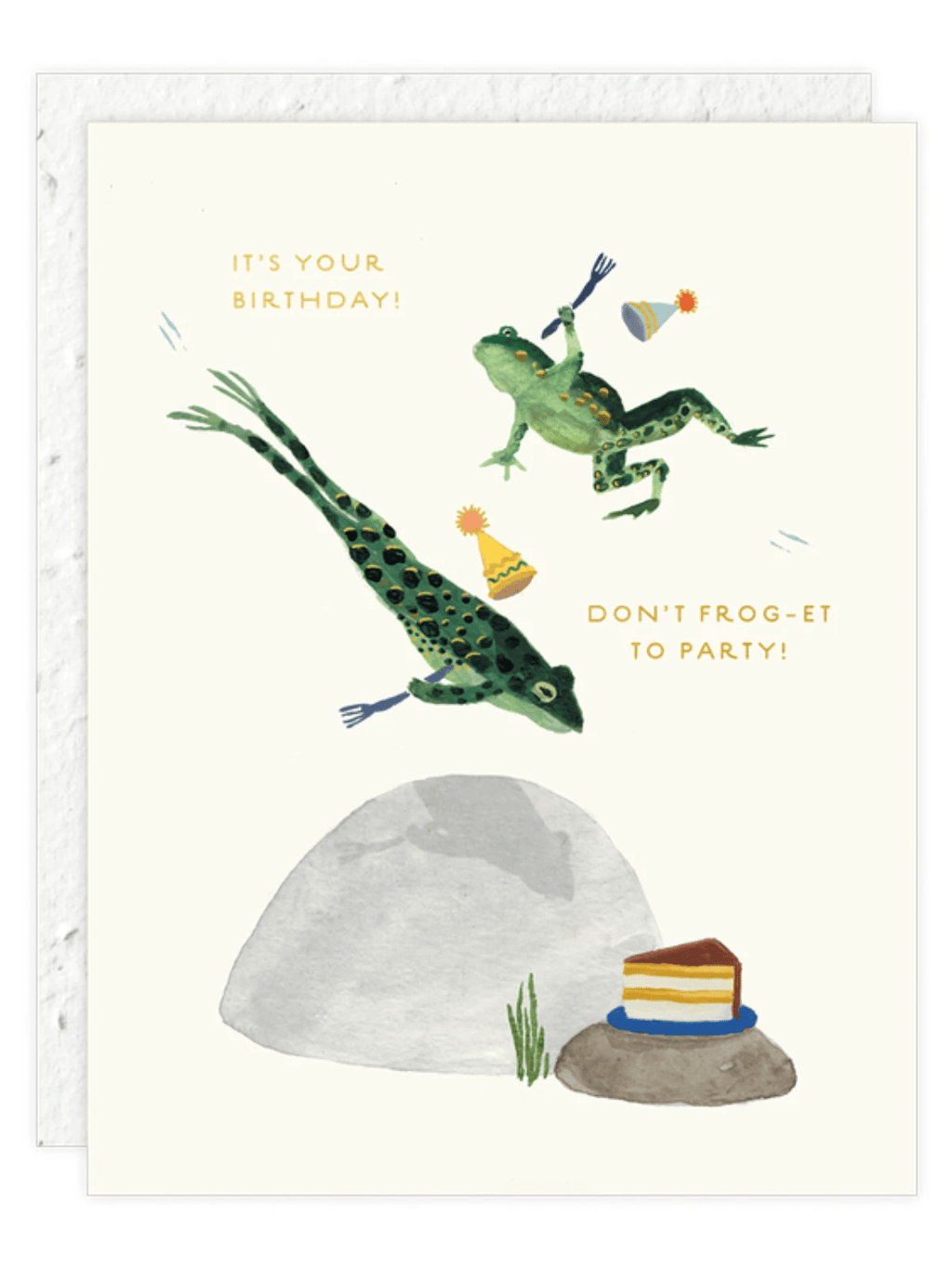 Party Frogs - Seeded Birthday Card by Ash & Rose