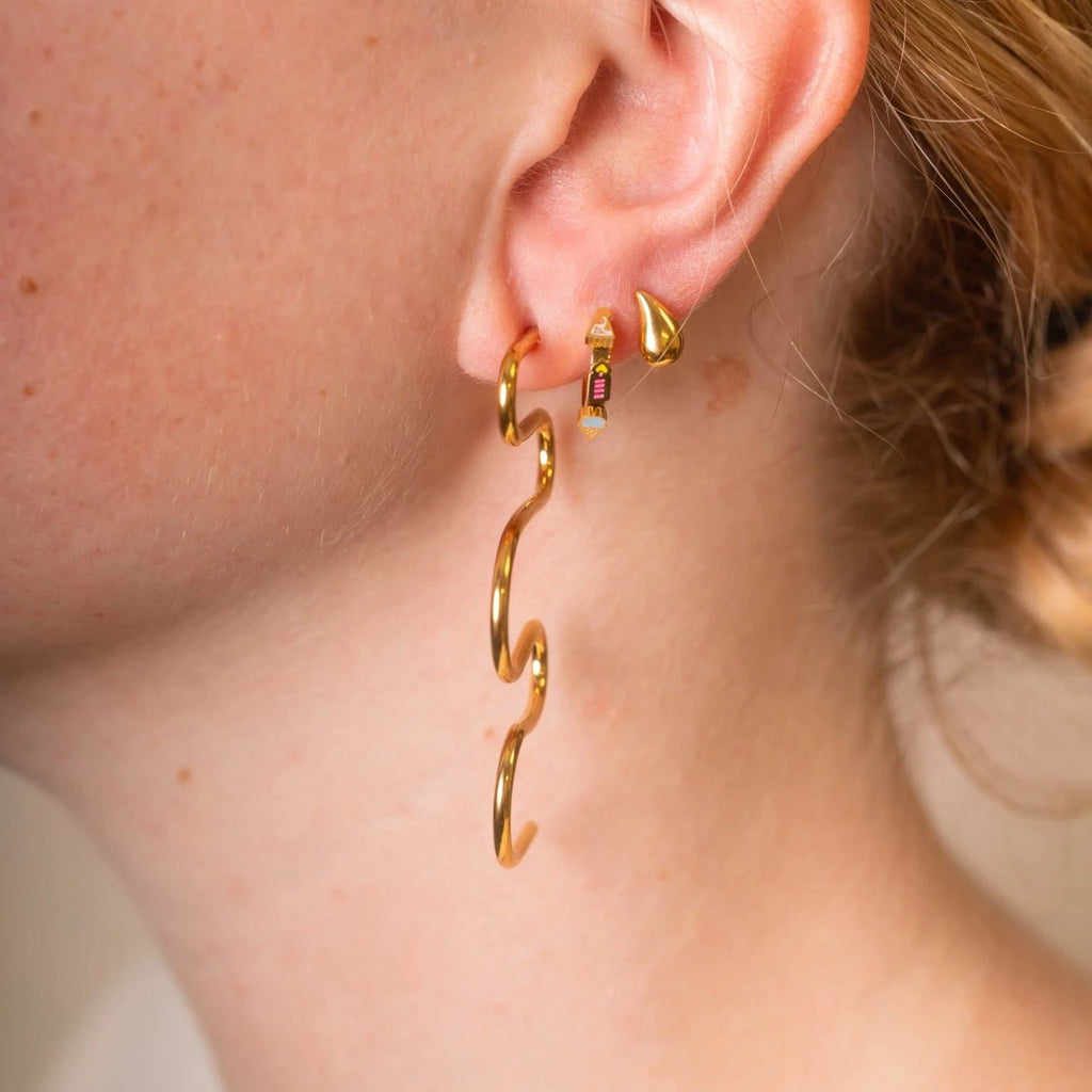 Party Ribbon Stud Earrings by Oh Clementine
