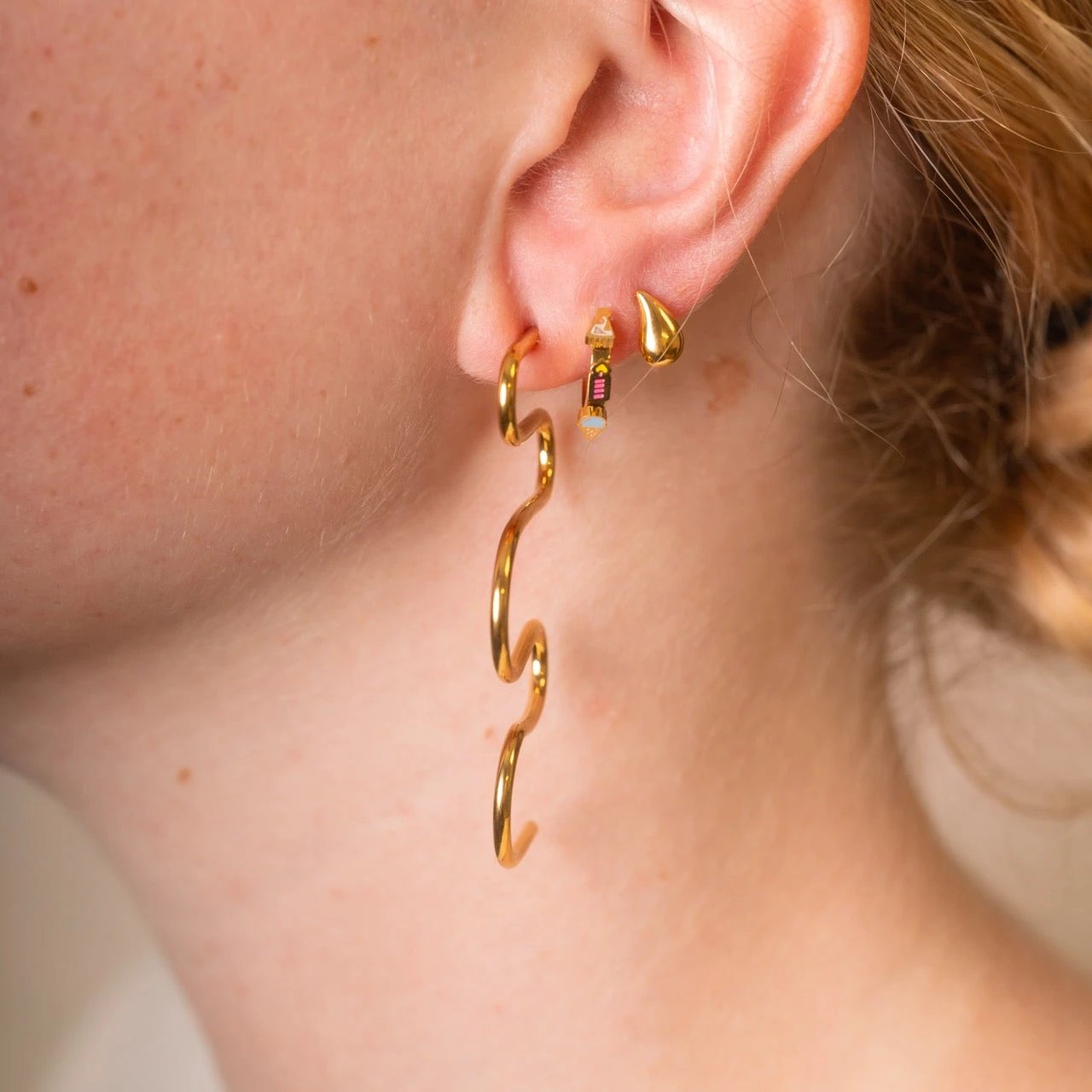 Party Ribbon Stud Earrings by Oh Clementine