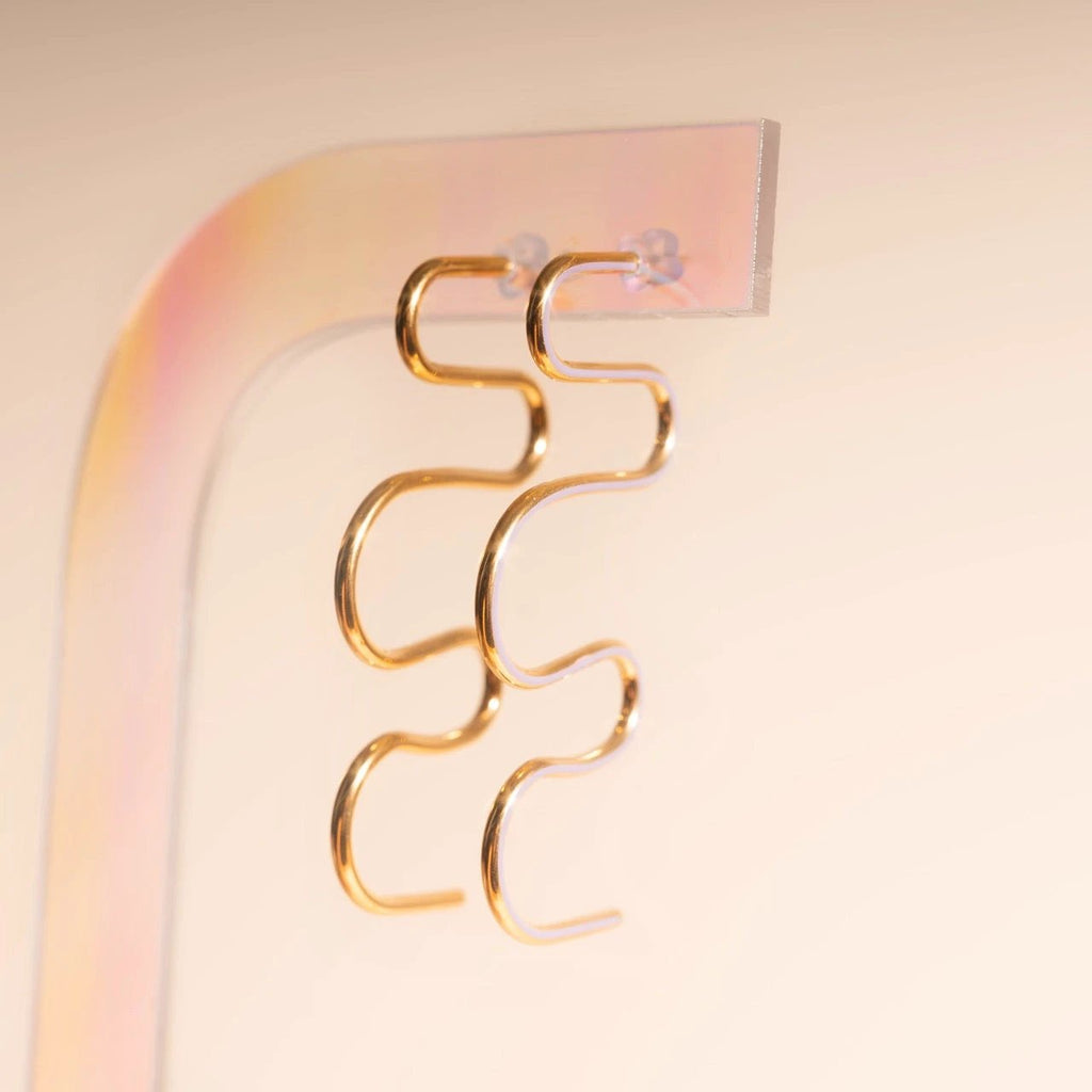 Party Ribbon Stud Earrings by Oh Clementine